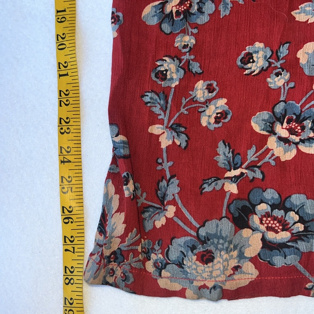 Denim & Supply Ralph Lauren Floral Print Tie Wrap Front Palazzo Pants Size L - Picture 8 of 10